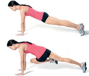 a set of exercises for slimming the abdomen